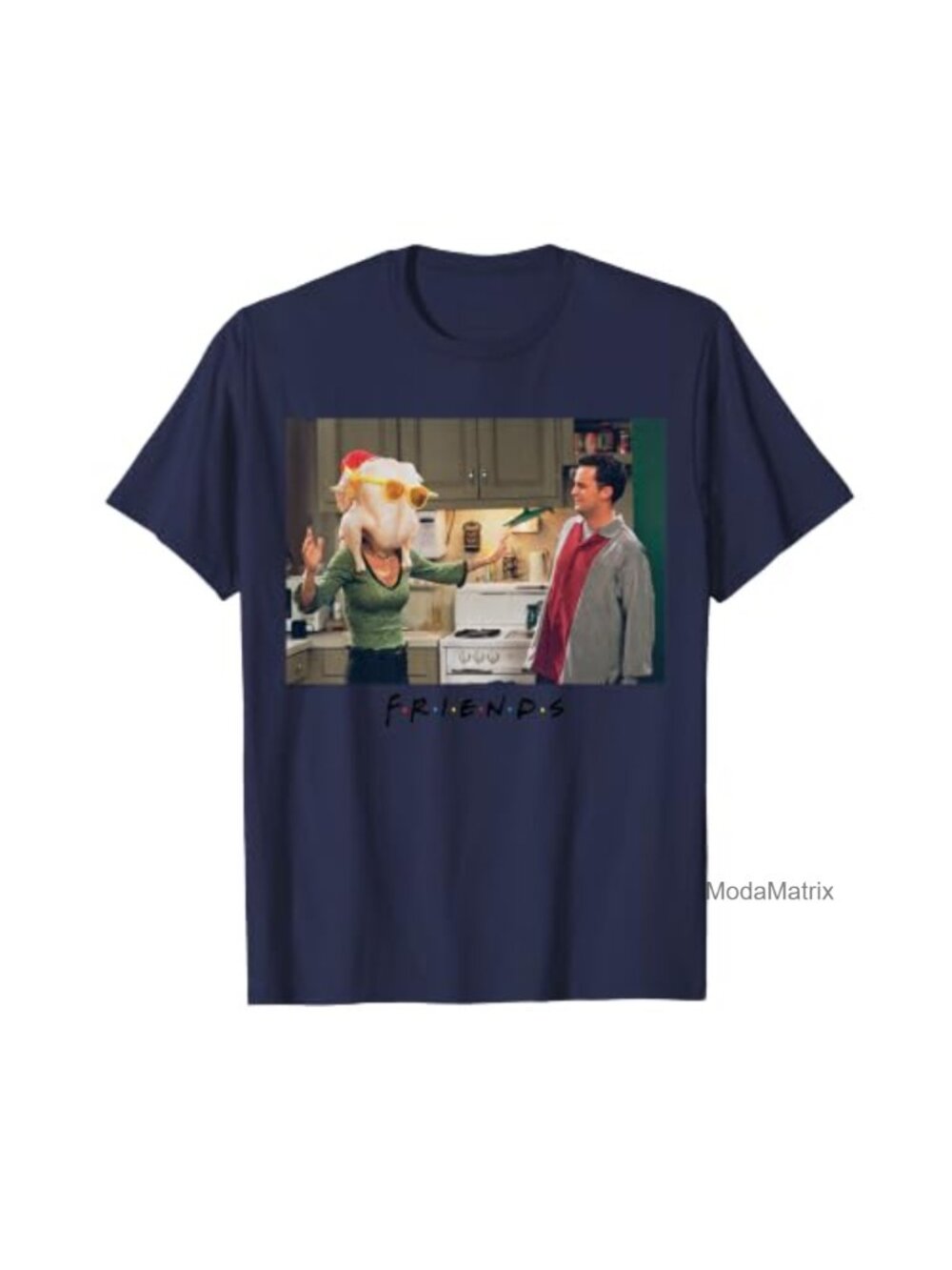 Thanksgiving Turkey Head Graphic T-Shirt Short Sleeve Crew Neck Classic Fit